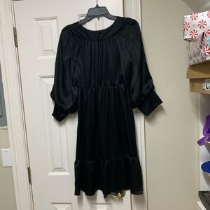 Black knee length dress